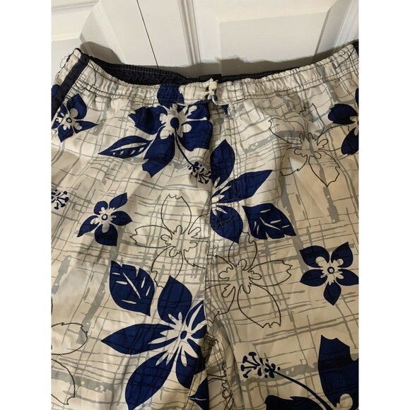 Burnside‎ Men's Sz L Board Swim Shorts MultiColor Blue White Missing drawstring - Picture 4 of 9